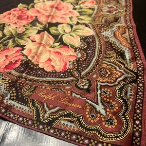 Gorgeous floral silk scarf RL